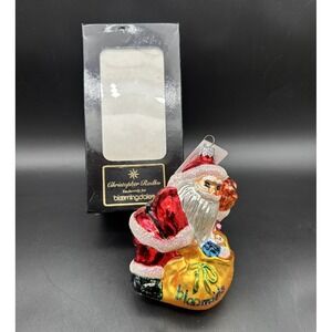 1995 CHRISTOPHER RADKO BUNDLE OF TOYS ORNAMENT BLOOMINGDALE'S SANTA 95-070-B
